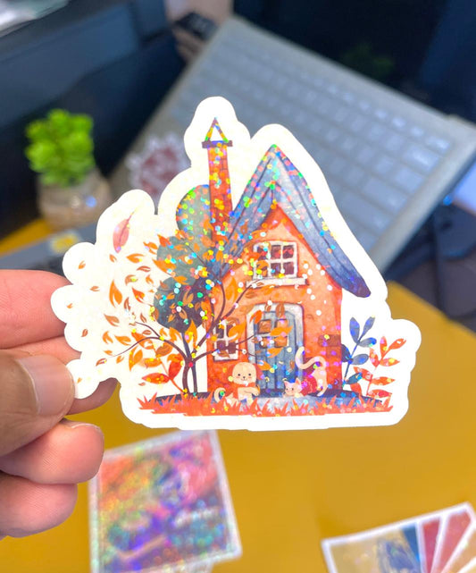 Autumn House|Holo Sticker