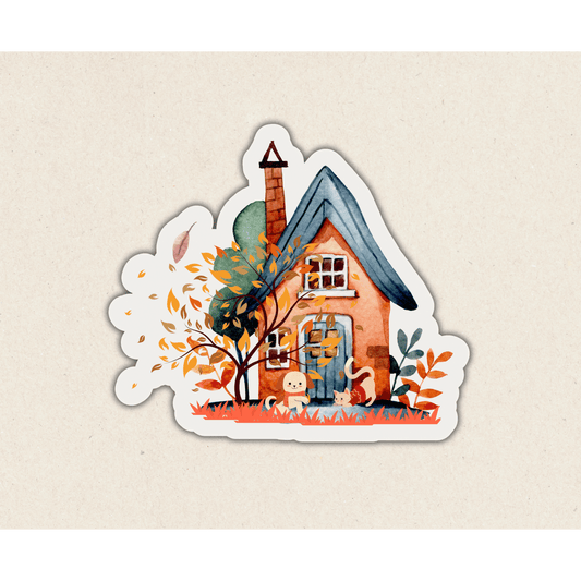 Autumn House|Die Cut Sticker