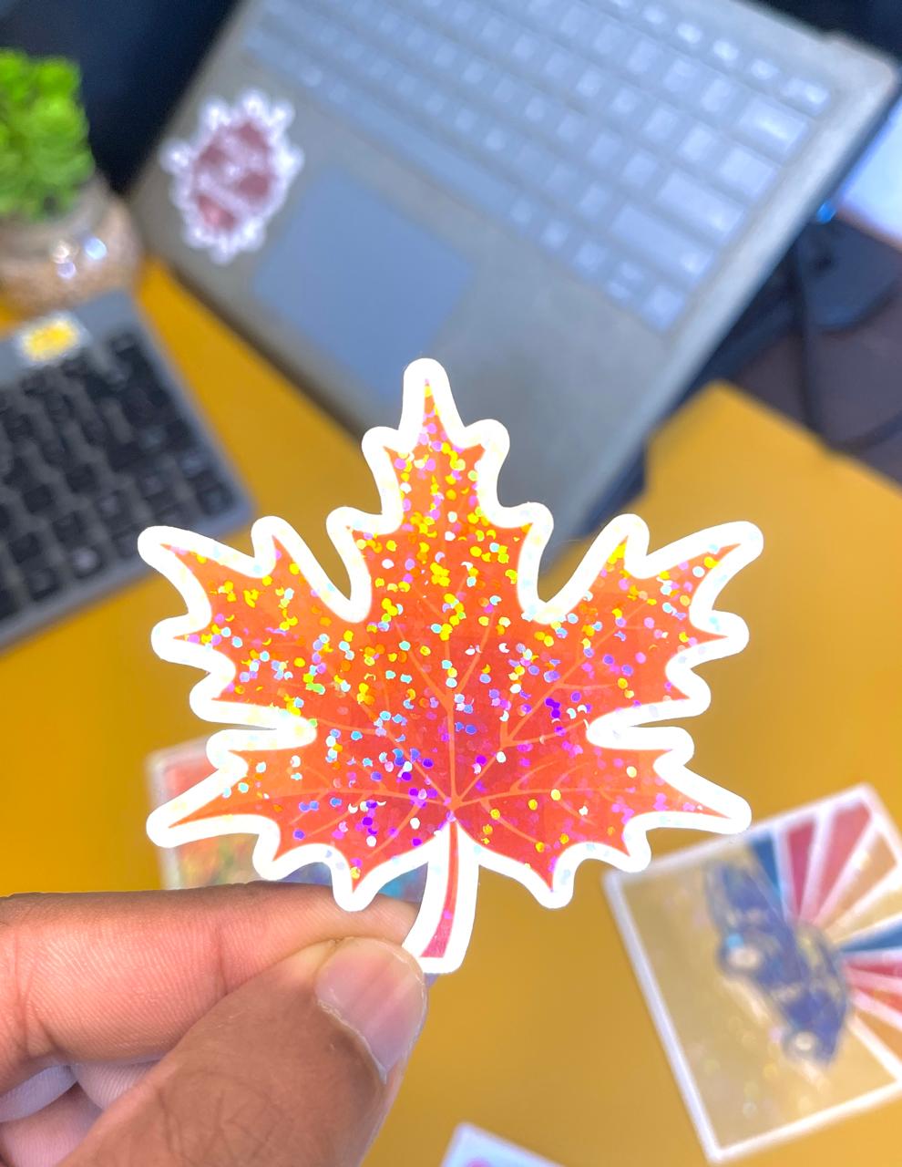 Maple Leaf|Holo Sticker