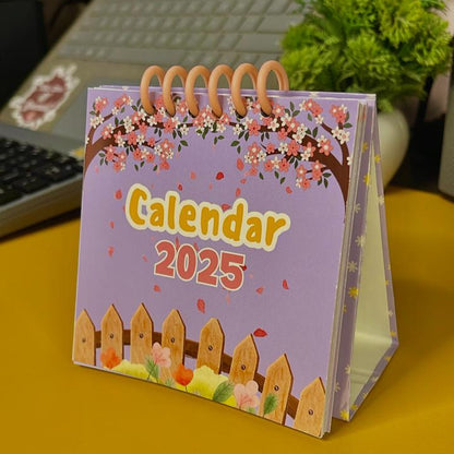 2025 Desktop Calendar|Purple Garden