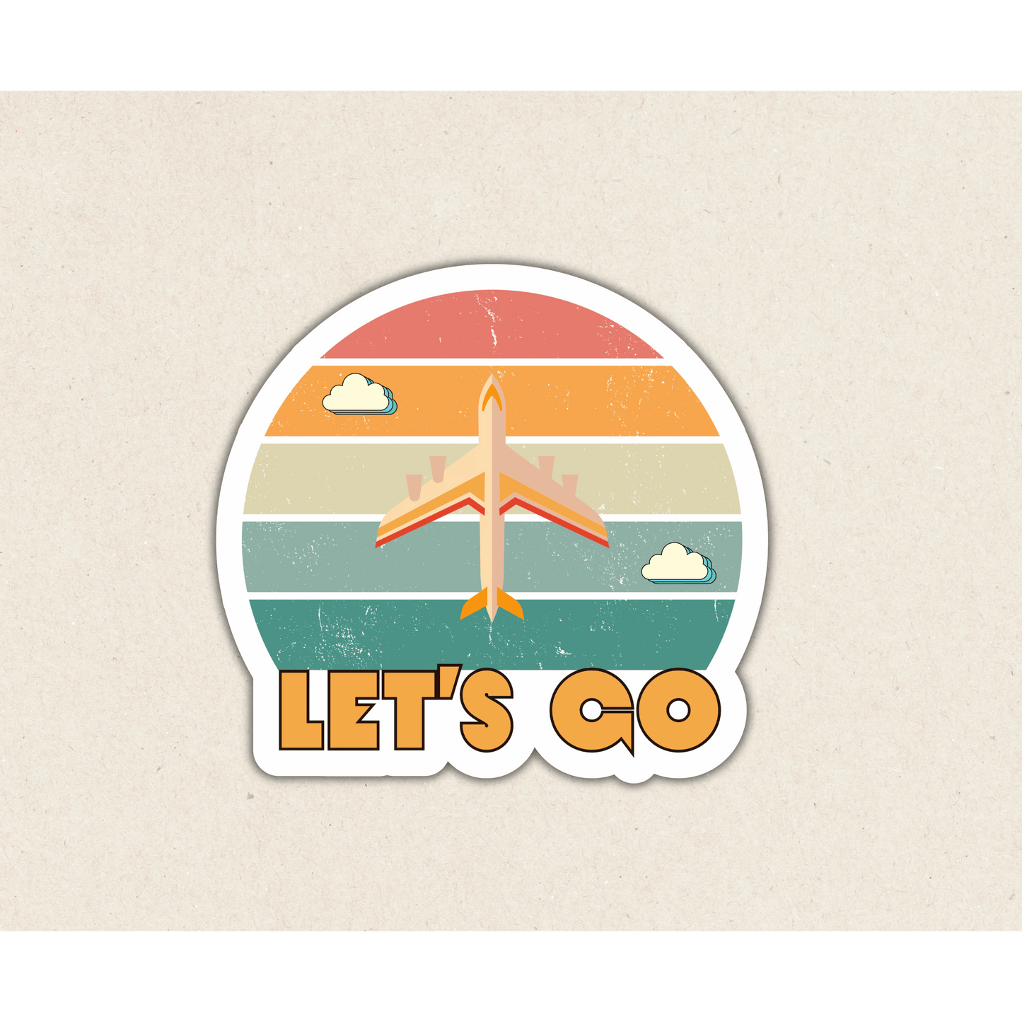 Let's Go|Die Cut Stickers